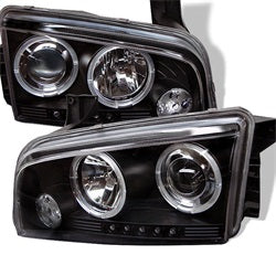 Spyder Phares à projecteur halo à DEL — noir — 2006-2010 Dodge Charger (5009739)