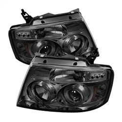 Spyder Projector Headlights - Version 2 - LED Halo - Smoke