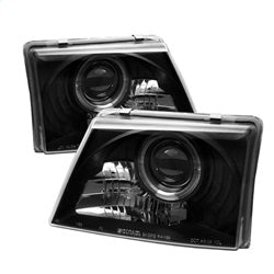 Spyder Projector Headlights - LED Halo - Black — 1998-2000 Ford Ranger (5010520)