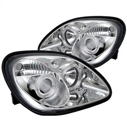 Spyder Phares à projecteur halo à DEL — chrome — pour certains véhicules Mercedes-Benz (5011206)