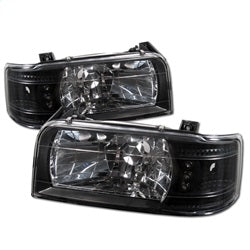 Spyder Crystal Headlights - Black — for select Ford vehicles (5012494)