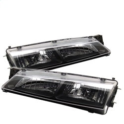 Spyder Crystal Headlights - Black — 1997-1998 Nissan 240SX (5012616)