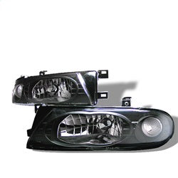 Spyder Crystal Headlights - Black — 1993-1997 Nissan Altima (5012630)