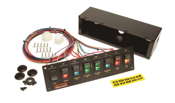 Painless Performance 8 Switch Race Hrns Pnl R/Ba