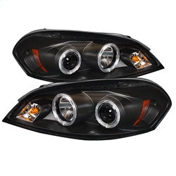 Spyder Projector Headlights - LED Halo - Black — for select Chevrolet vehicles (5031716)