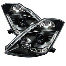 Spyder Phares à projecteur feux de jour — noir — 2003-2005 Nissan 350Z (5032225)