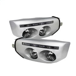 Spyder Fog Lights w/ LED Daytime Running Lights and Switch - Clear