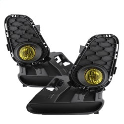 Spyder OEM Fog Lights w/ switch - Yellow — 2012-2013 Mazda 3