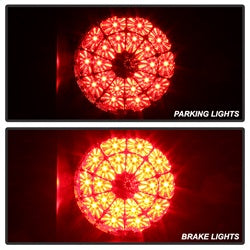 Spyder LED Tail lights - Black Smoke — 2007-2013 Toyota Tundra
