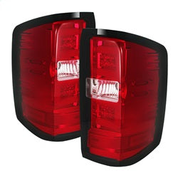 Spyder Feux arrière à DEL — rouge transparent — pour certains camions Chevrolet et GMC (5080011)