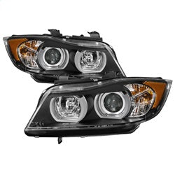 Spyder Projector Headlights - Version 2 - Light Bar DRL - Black — for select BMW vehicles (5083838)