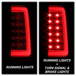 Spyder Light Bar LED Tail Lights - Version 3 - Black Smoke — for select Chevrolet trucks (5084095)