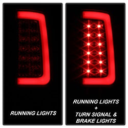 Spyder LED Tail Lights - Version 2 - Black Smoke — for select GMC trucks (5084750)