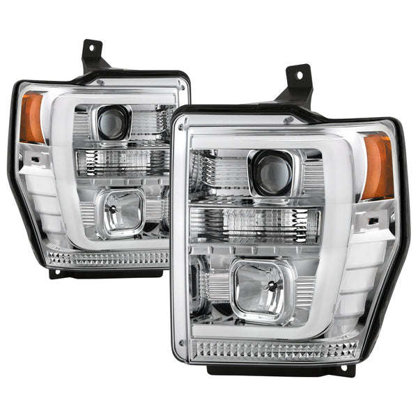 Spyder High-Power LED Module ( Low Beam ) Equipped Headlights - Version 2 - Chrome