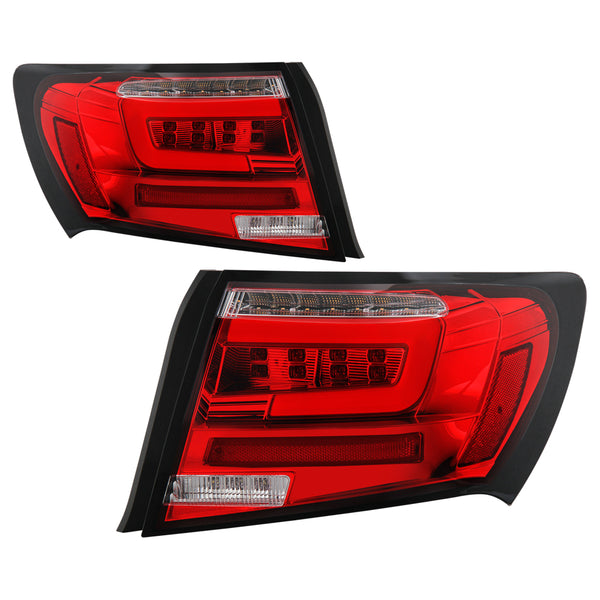 Spyder Feux arrière à DEL — rouge transparent — 2008-2011 Subaru Impreza (5087973)