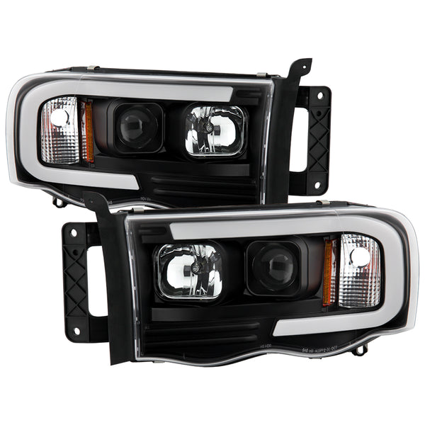Spyder High-Power LED Module ( Low Beam ) Equipped Headlights - Black — for select Dodge trucks (5088079)