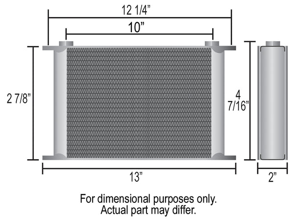 Derale 10 Row Series 10000 Stack Plate Cooler, -6AN