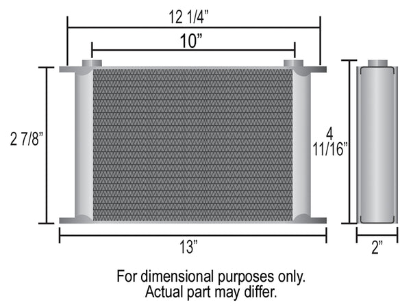 Derale 10 Row Series 10000 Stack Plate Cooler, -10AN