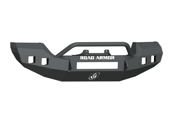 Road Armor 2018+ Wrangler/2020+ Gladiator Rubicon Stealth Front Full Width Winch Bumper Pre Runner Guard Txt Blk (5183F4B)