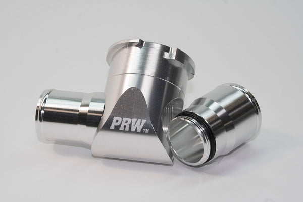 PRW - Hose Filler, Inline Coolant, 1.25"/1.50" Male Hose Barb, Satin Alum - 5292292