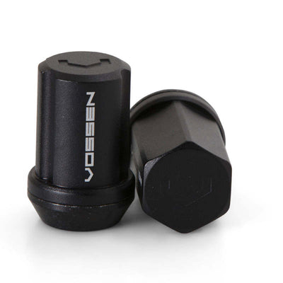 Vossen Écrous antivol 35mm - 14x1.5 - hexagone 19mm - siège conique - noir (ensemble de 4)
