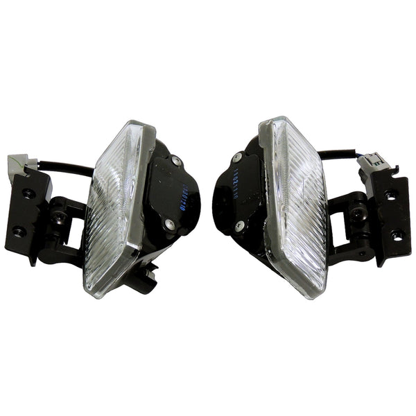 Crown Automotive Ensemble de phares antibrouillard — noir, transparent