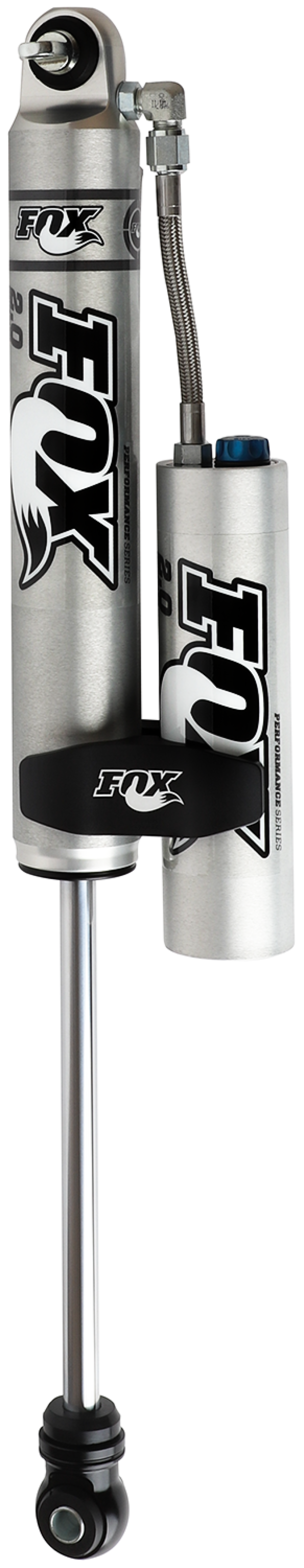 FOX Amortisseur arrière à réservoir déporté à corps lisse Performance Series 2.0, molette de réglage CD — 9.6 po, rehaussement 1.5-3.5 po — 2007-2018 Jeep Wrangler JK (985-26-016)
