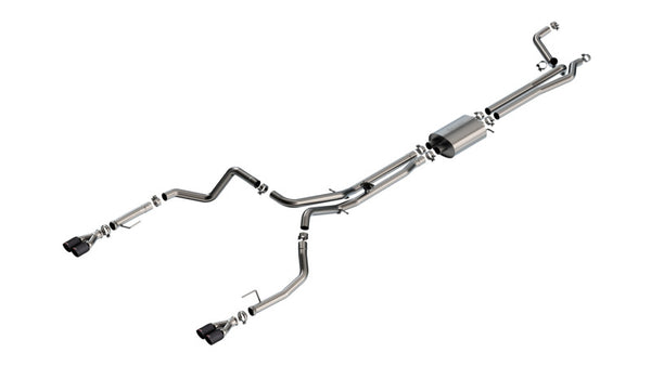 Borla Cat-Back Exhaust System - S-Type — Rear — 2024-2026 Chevrolet Silverado 1500 / GMC Sierra 1500 (141000CFBA)