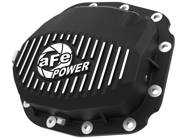 aFe Couvercle de différentiel arrière Pro Series à ailettes 15-19 Ford F-150 (avec essieux arrière Super 8.8) - noir