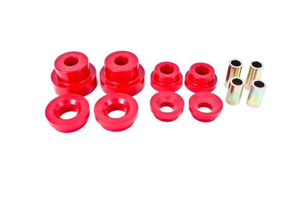 BMR Ensemble complet de coussinets de berceau arrière version Pro (polyuréthane) 10-15 Camaro 5e génération - rouge