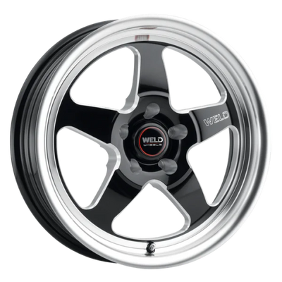 Weld S155 17x10 Ventura Drag 5x120 ET42 BS7.25 diamètre 78.1 - noir brillant fraisé
