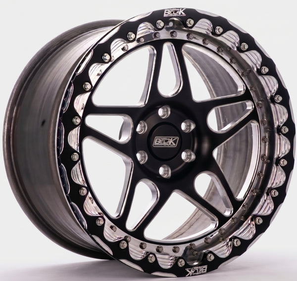 Belak 17x10.5 / 8.25in BS / 6x135mm BP / Low Pad / Series 3 - Single Beadlock Wheel w/ Billet Lip