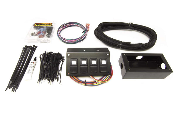 Painless Performance Track Rocker 4 Switch Customizable Flanged Mount