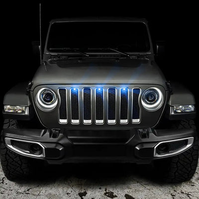 Oracle Pre-Runner Style LED Grille Kit for Jeep Wrangler JL - Blue