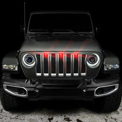 Oracle Ensemble de calandre à DEL style Pre-Runner pour Jeep Wrangler JL - rouge