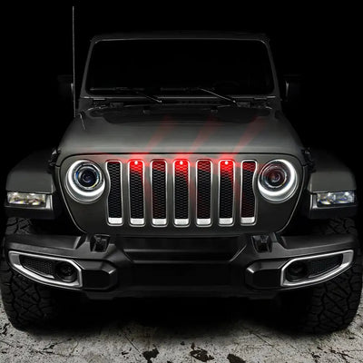 Oracle Pre-Runner Style LED Grille Kit for Jeep Wrangler JL - Red