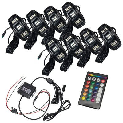 Oracle Underbody RGB+W Wheel Well Rock Light Kit - 8 PCS - ColorSHIFT