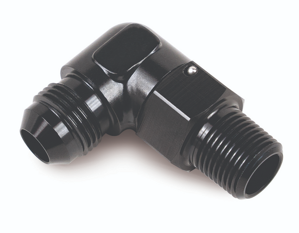 Derale Raccord pivotant en aluminium 90° 1/2" NPT x -6AN mâle