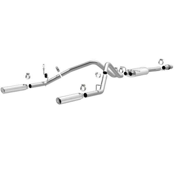 Magnaflow Échappement performance Cat Back en inox à double sortie arrière séparée 14 Chev Silverado V8 5.3L cabine SC