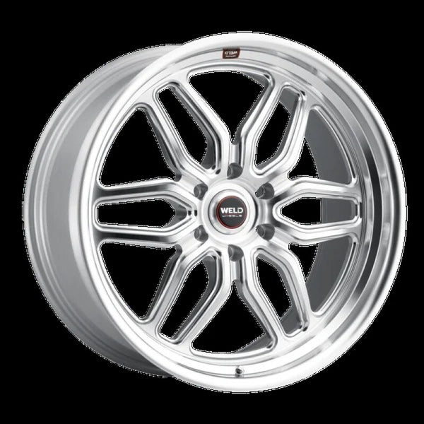 Weld Racing 17x11 Laguna Drag 5x127 ET44 BS4.25 Gloss Sil Mach DIA 78.1