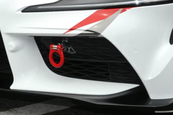 Cusco Crochet de remorquage avant rabattable 2020+ Toyota Supra (A90) 3.0L Turbo - rouge