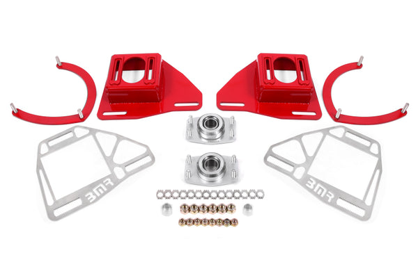 BMR Suspension Plaques de chasse/carrossage avec plaques de verrouillage 82-92 Chevy Camaro - rouge