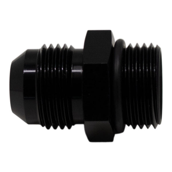 DeatschWerks Adaptateur 10AN ORB mâle à 10 AN évasé mâle (joint torique inclus) - noir mat anodisé