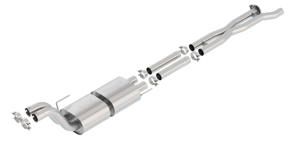 Borla Mid-Section Exhaust System w/ Muffler, X-Pipe & Mid-Pipe - S-Type