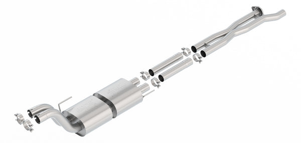 Borla Mid-Section Exhaust System w/ Muffler, X-Pipe & Mid-Pipe - ATAK — 2017-2020 Ford F-150