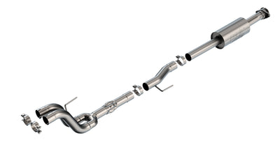 Borla Mid-Pipe With ATAK Muffler — 2021+ Ford F-150, 4WD