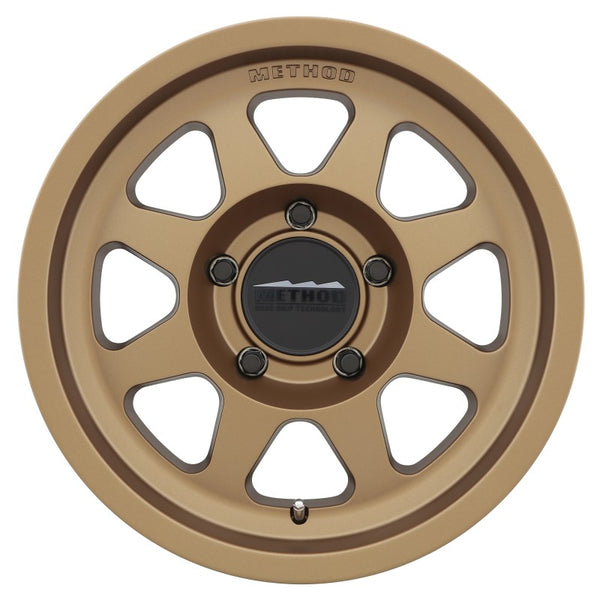 Method Roue MR701 17x7.5 déport +30mm 5x108 alésage central 63.4mm - bronze Method