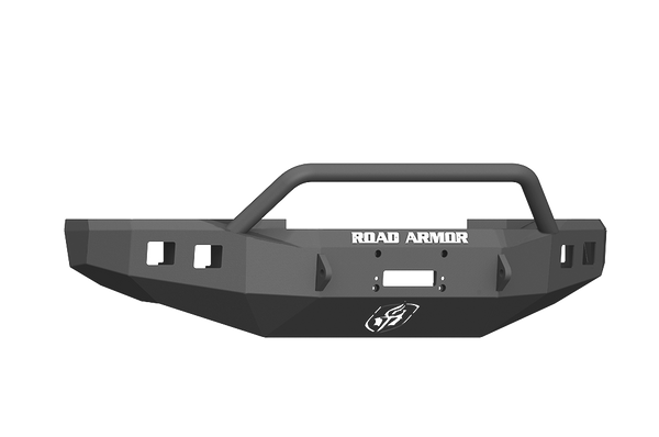 Road Armor 2017-2022 F250/F350 Stealth Front Winch Compatible Bumper Pre Runner Guard Texture Black Lights Sold Sep (617F4B)