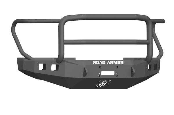 Road Armor 2017-2020 F250 Stealth Front Winch Compatible Bumper Lonestar Guard Texture Black Lights Sold Sep (617F5B)