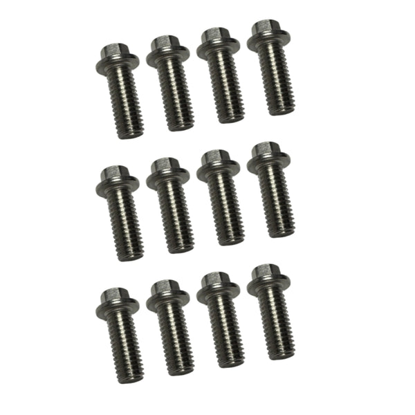Kooks Ensemble de boulons de collecteur (filetage grossier) Ford Coyote premières versions qté 16 - boulons M10 - 1.50 x 25mm
